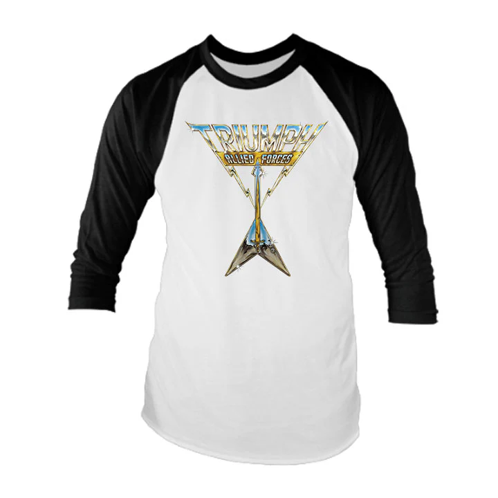 Allied Forces Raglan (White Body with Black Sleeves)